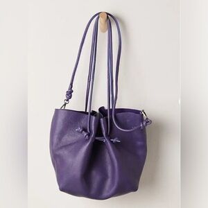 NWT Free People Head Over Heels Tote in Blackberry